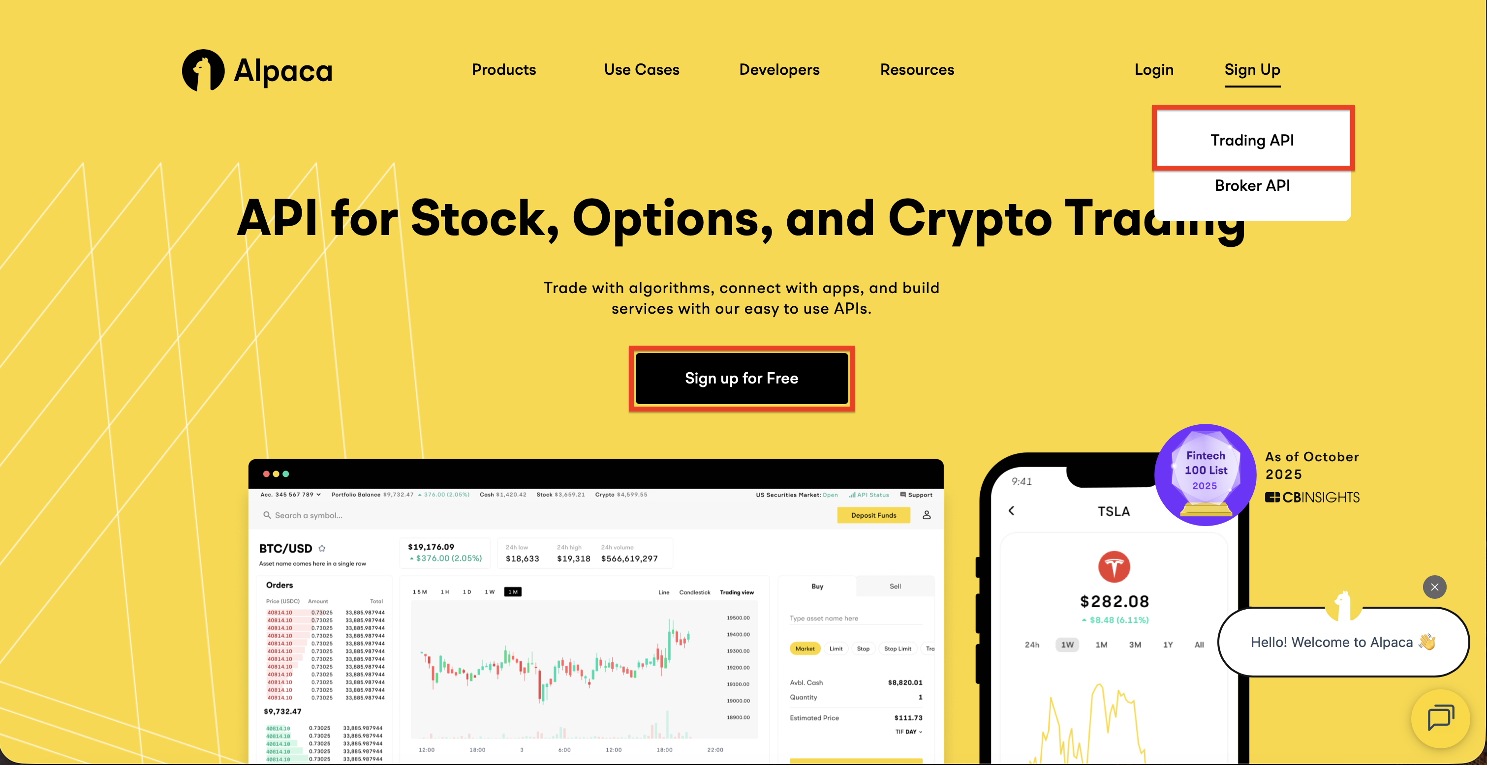 Alpaca Sign Up Process